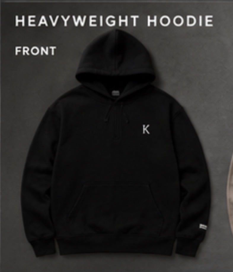 KYVORA Heavyweight Hoodie – Black