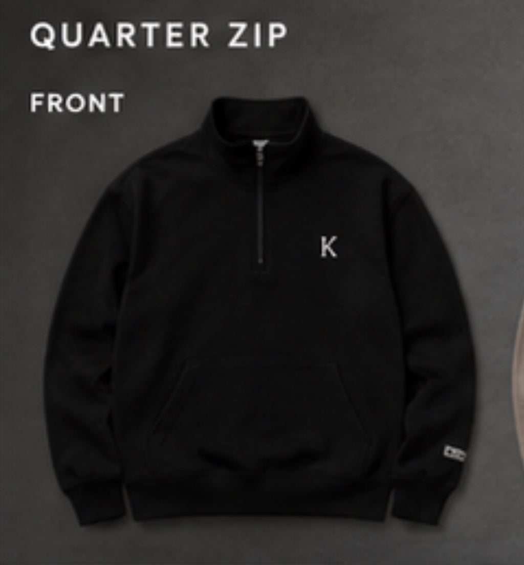 KYVORA Quarter Zip – Black