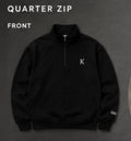 KYVORA Quarter Zip – Black